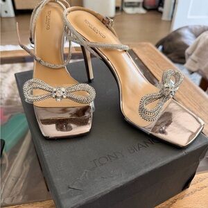 Tony Bianco Gunmetal Shine Franz Heels